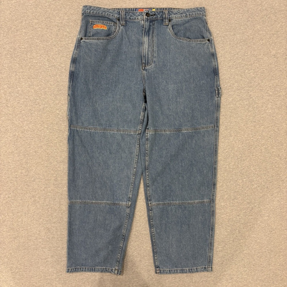 Y2K Empyre Relax Double Knee Jeans Men's Size 36x29.5 (Fit 37x29.5) Baggy Skater